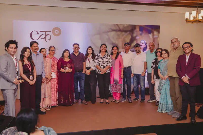 Group photograph from the Ekaan Wellness World Senior Citizens Day celebration
