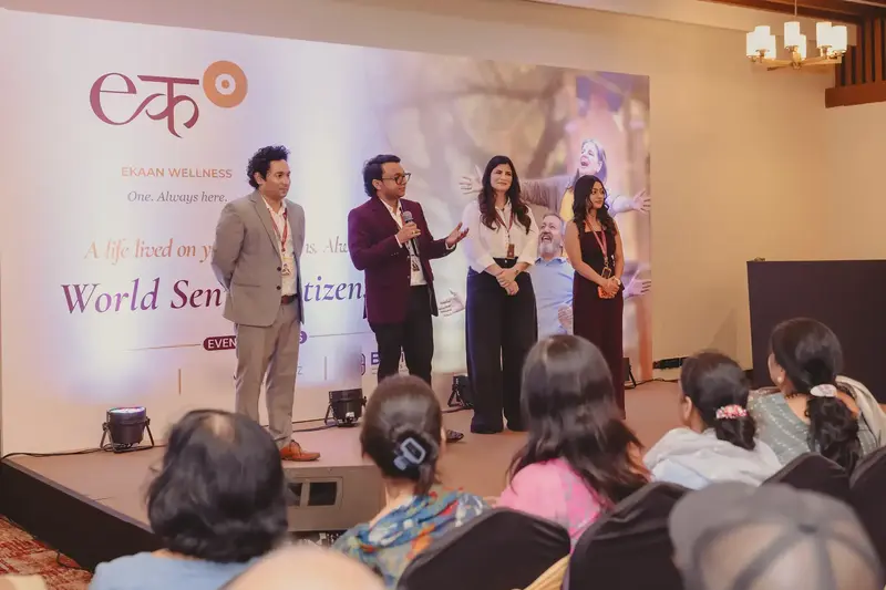 Stage activity during the World Senior Citizens Day celebration